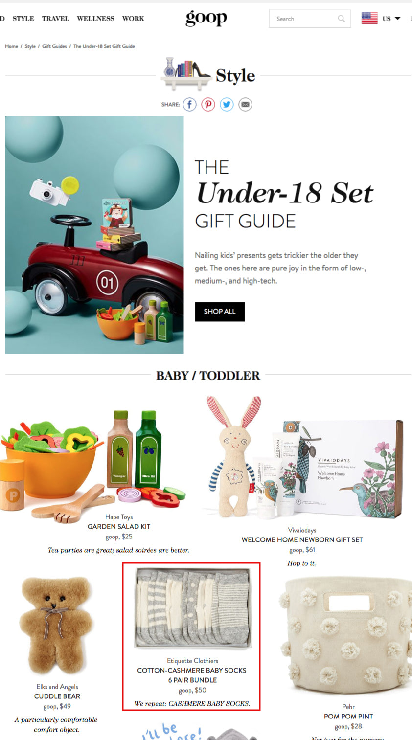 Goop: The Under-18 Set Holiday Gift Guide