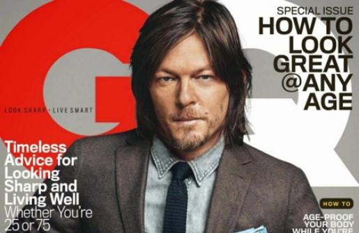 GQ - Norman Reedus In Tweed Rib Men's Socks