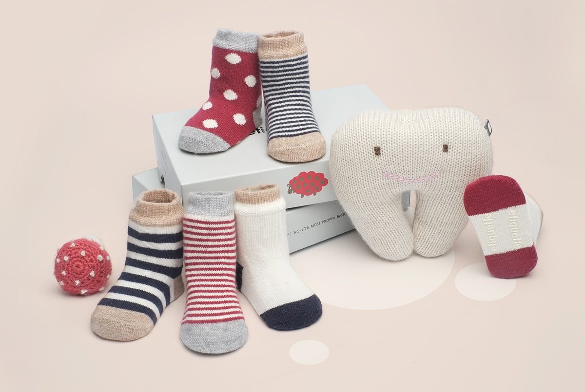 Baby girl socks and baby socks gift boxes for girls – the best newborn and baby shower present by Etiquette Clothiers