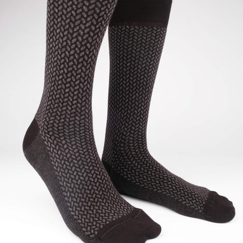 Herringbone Blocks Men's Socks  - Alt view