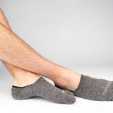 Mens Socks - Men's No Show Socks - Mouline Grey⎪Etiquette Clothiers