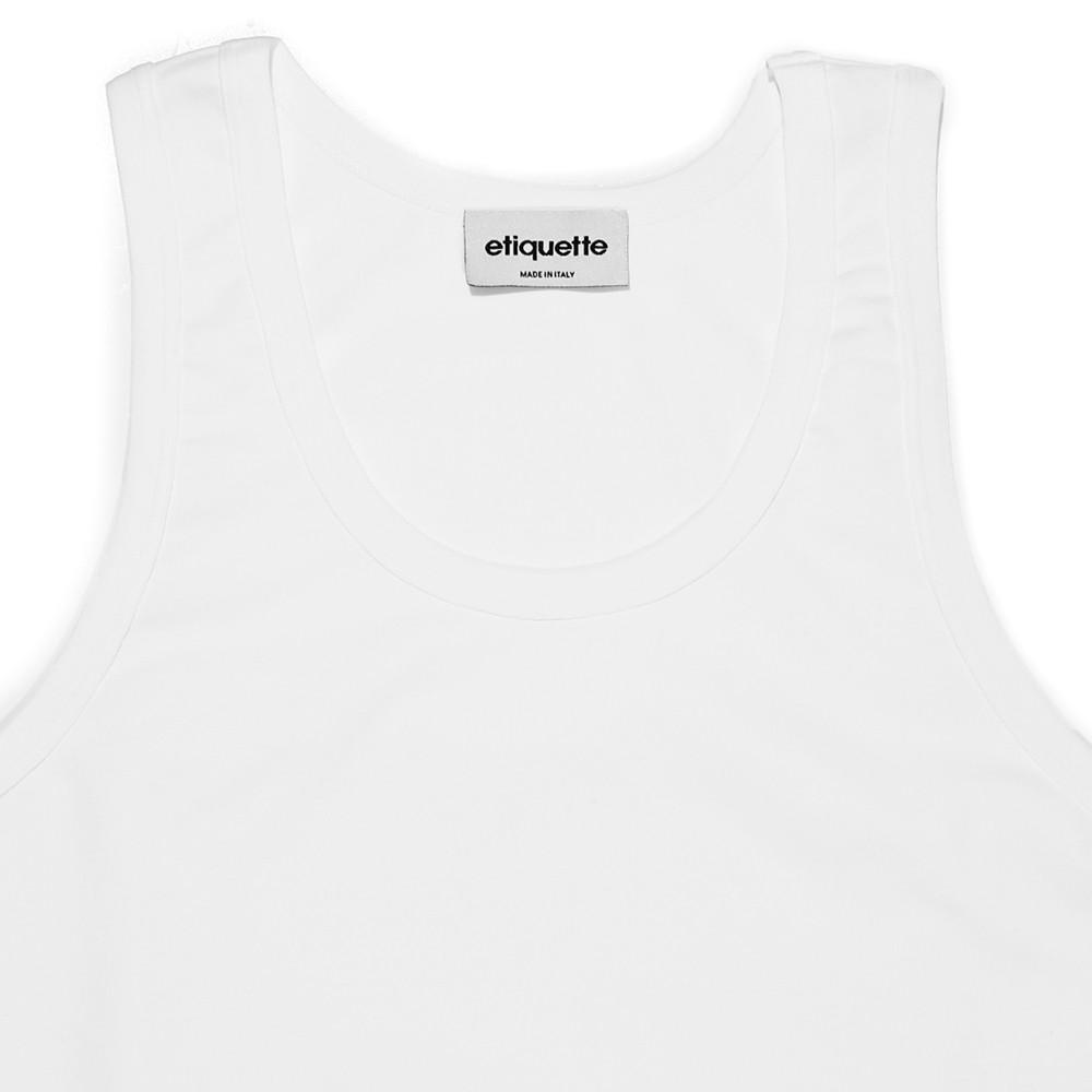 Mens Underwear - Men's Bowery Tank Top - White⎪Etiquette Clothiers