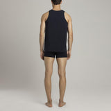 Mens Underwear - Men's Bowery Tank Top - Dark Blue⎪Etiquette Clothiers