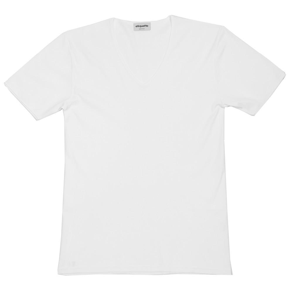 Mens Underwear - The Fifth Men's V Neck T-Shirt - White⎪Etiquette Clothiers