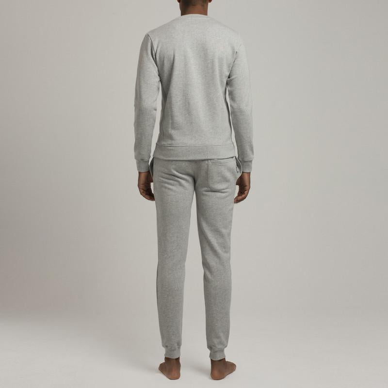 Mens Loungewear - Men's Washington Slim Fit Sweatshirt - Grey⎪Etiquette Clothiers