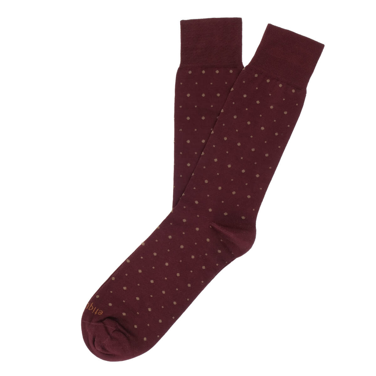 Mens Socks - Ball Point Men's Socks - Bordeaux⎪Etiquette Clothiers