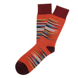 Mens Socks - Idyllic Men's Socks - Orange⎪Etiquette Clothiers