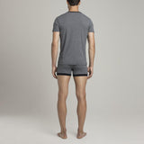 Mens Underwear - Men's Lafayette Short Sleeve Henley - Blue⎪Etiquette Clothiers