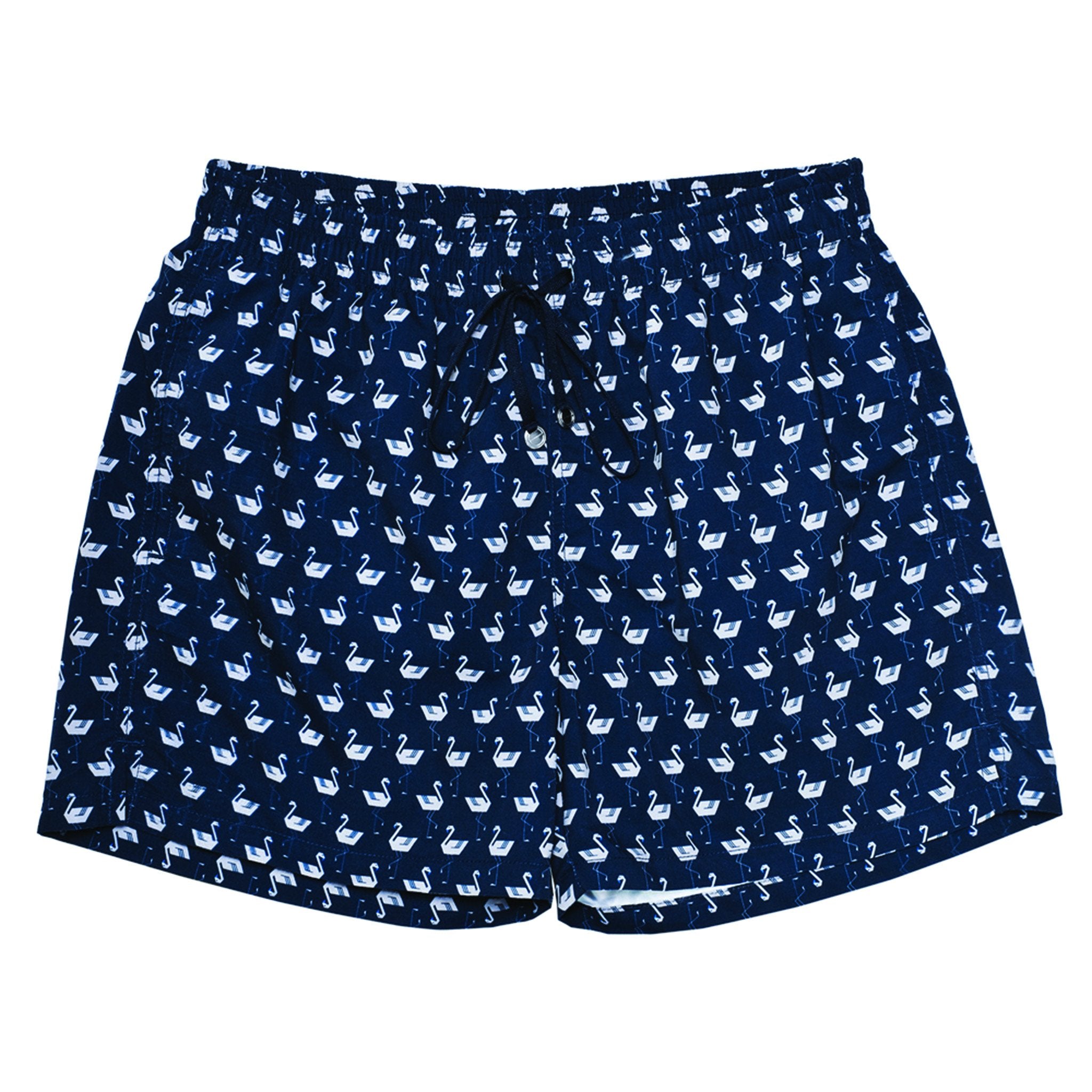 Mens Loungewear - Men's Corsaro Swim Slim Fit Trunk Famingo - Dark Blue⎪Etiquette Clothiers