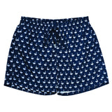 Mens Loungewear - Men's Corsaro Swim Slim Fit Trunk Famingo - Dark Blue⎪Etiquette Clothiers