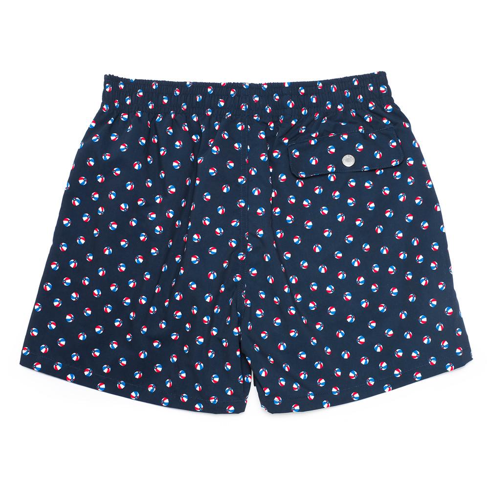 Mens Loungewear - Men's Corsaro Swim Slim Fit Trunk Balls - Dark Blue⎪Etiquette Clothiers