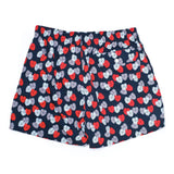 Mens Loungewear - Men's Corsaro Swim Slim Fit Trunk Palms - Dark Blue⎪Etiquette Clothiers