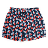 Mens Loungewear - Men's Corsaro Swim Slim Fit Trunk Palms - Dark Blue⎪Etiquette Clothiers