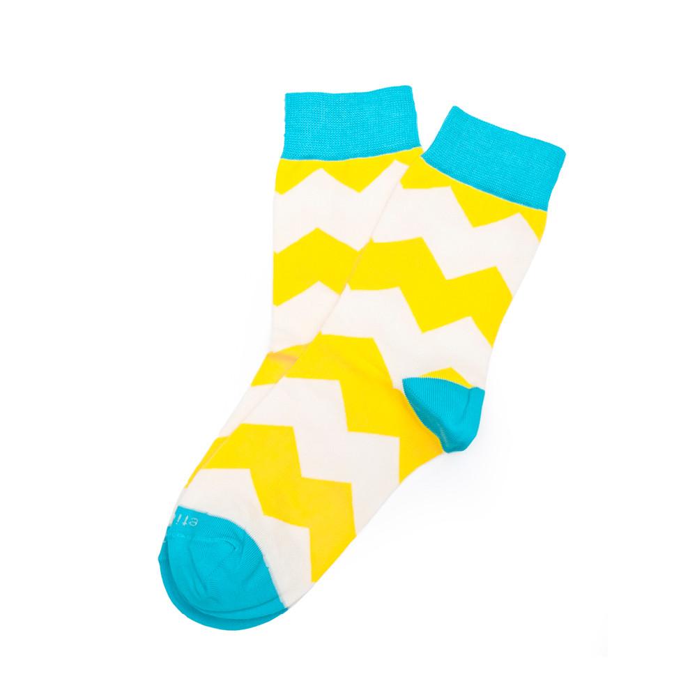 Womens Socks - Everest Stripes Women's Socks - Yellow⎪Etiquette Clothiers