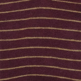 Womens Socks - Needle Stripes Women's Socks - Bordeaux⎪Etiquette Clothiers