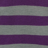 Womens Socks - Rugby Stripes Women's Socks - Purple⎪Etiquette Clothiers