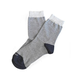 Womens Socks - Thousand Stripes Women's Socks - Grey⎪Etiquette Clothiers