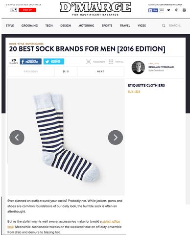 D'Marge - 20 Best Sock Brands For Men