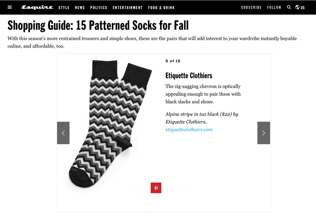 Favorite Patterned Socks from Fall
