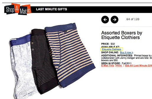 NEW YORK MAGAZINE GIFT GUIDE, HOLIDAY 2011