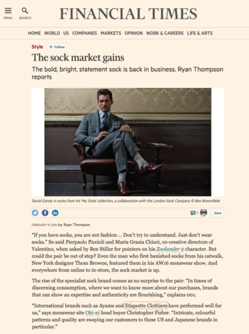 FT - The Sock Market Gains