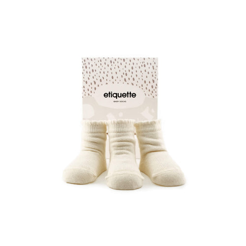 Cashmere Pique Baby Socks Gift Box 