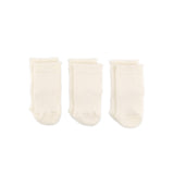 Baby Socks - Cashmere Pique Baby Socks Gift Box - Ecru⎪Etiquette Clothiers