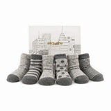 Baby Socks - Streets of NY Baby Socks Gift Box - Grey⎪Etiquette Clothiers