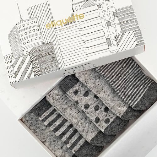 Streets of NY Baby Socks Gift Box  - Alt view