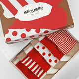 Baby Socks - Classic Earth Baby Socks Gift Box - Red⎪Etiquette Clothiers