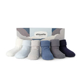 Baby Socks - Organic Waterfall Baby Socks Gift Box⎪Etiquette Clothiers