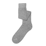 Mens Socks - Cashmere Knee High Ribbed Men's Socks - Grey⎪Etiquette Clothiers