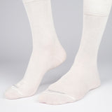 Mens Socks - Basic Luxuries Men's Socks - Ecru⎪Etiquette Clothiers