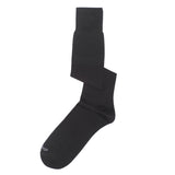 Mens Socks - Basic Luxuries Knee High Ribbed Men's Socks - Black⎪Etiquette Clothiers