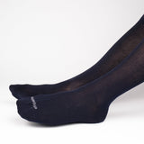 Mens Socks - Basic Luxuries Knee High Ribbed Men's Socks - Dark Blue⎪Etiquette Clothiers