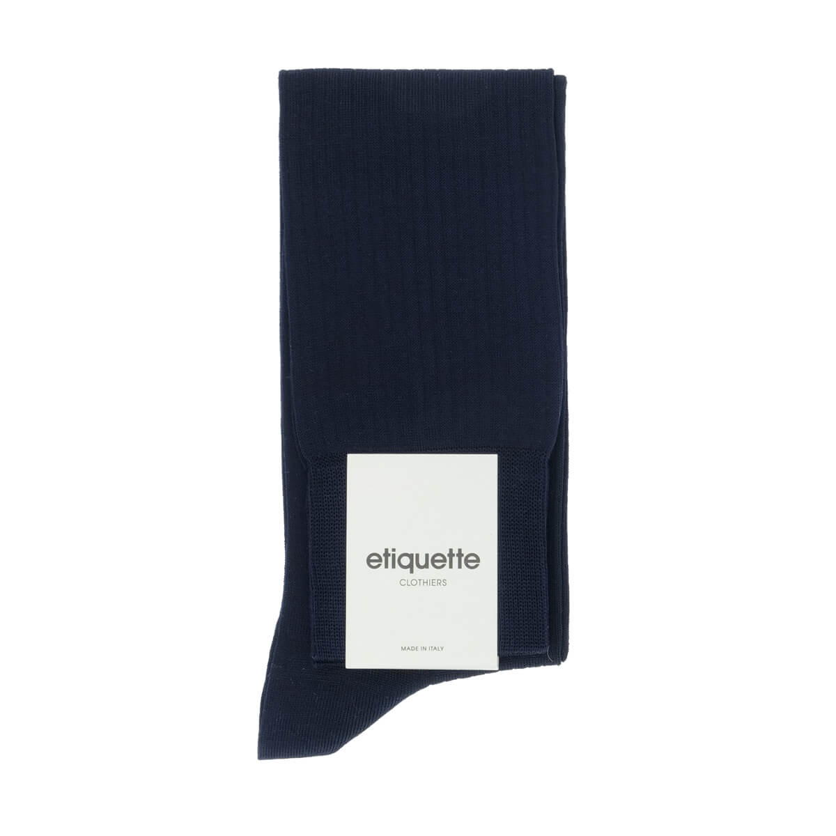 Mens Socks - Basic Luxuries Knee High Ribbed Men's Socks - Dark Blue⎪Etiquette Clothiers