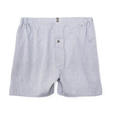 Mens Underwear - Men's Boxer Shorts Checker - Navy Grey⎪Etiquette Clothiers