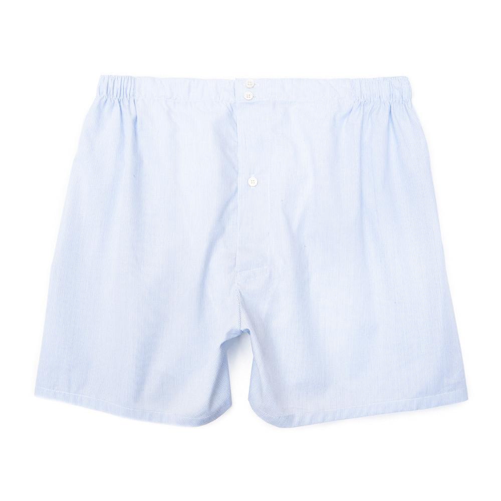 Mens Underwear - Men's Boxer Shorts Fine Lines - Blue⎪Etiquette Clothiers