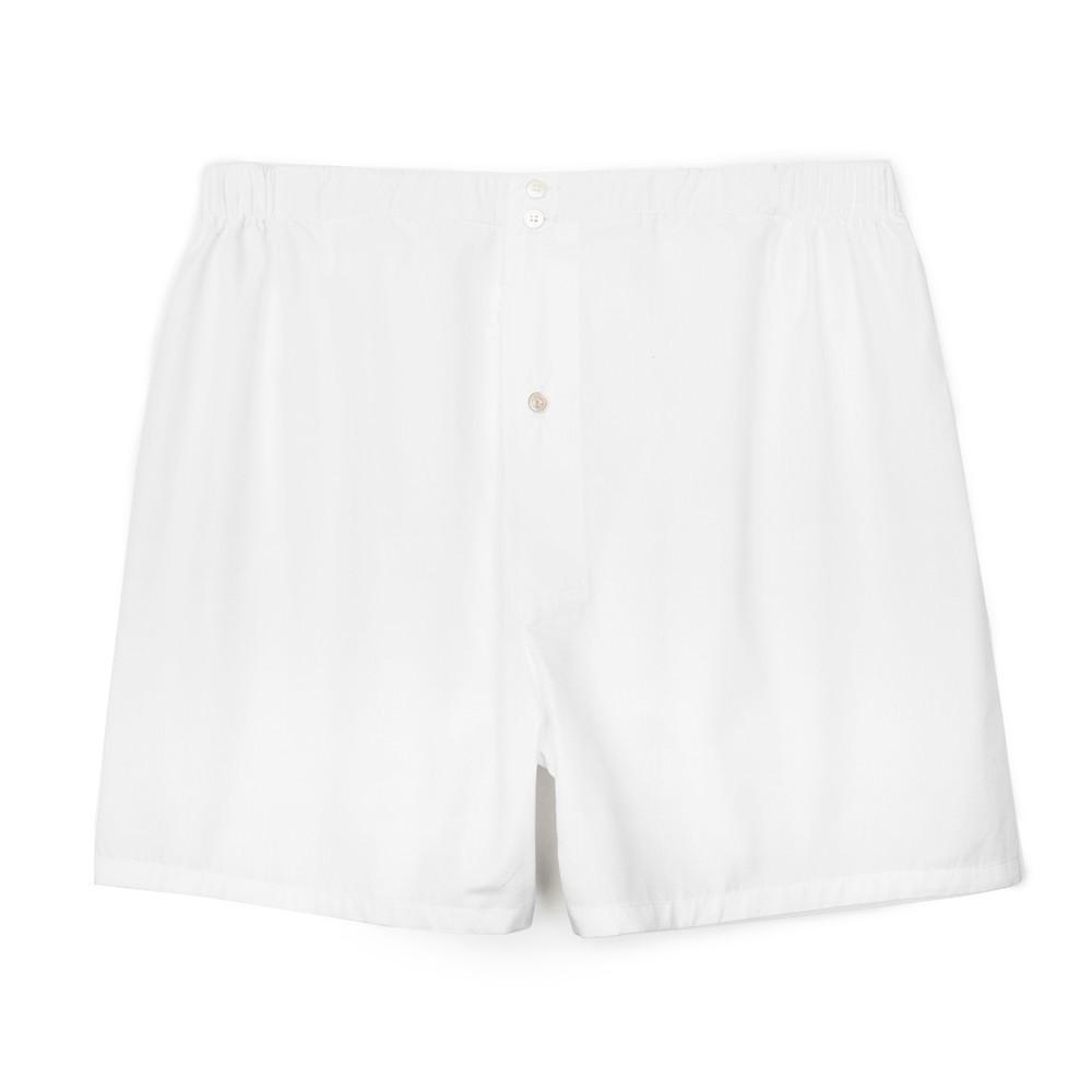 Mens Underwear - Men's Boxer Shorts - Snow White⎪Etiquette Clothiers