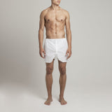 Mens Underwear - Men's Boxer Shorts - Snow White⎪Etiquette Clothiers