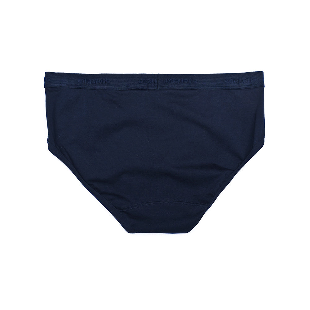 Mens Underwear - Men's Astor Briefs - Dark Blue⎪Etiquette Clothiers