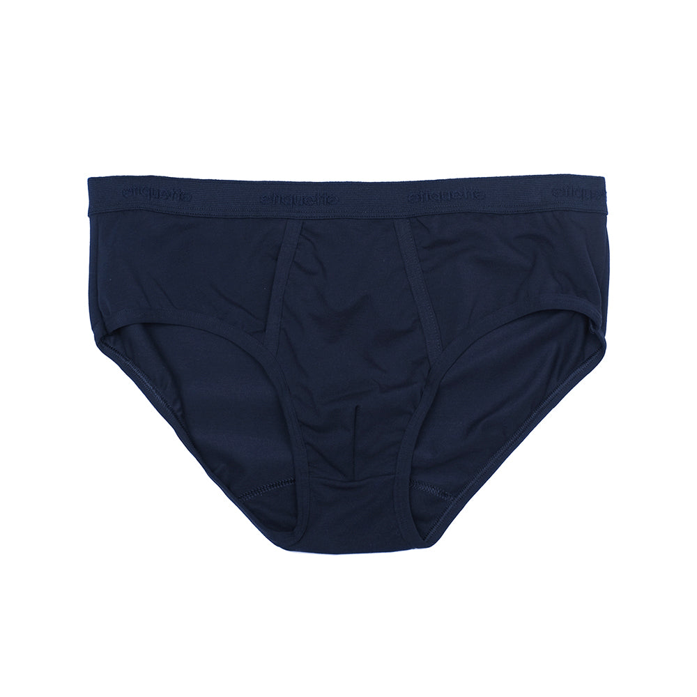 Mens Underwear - Men's Astor Briefs - Dark Blue⎪Etiquette Clothiers