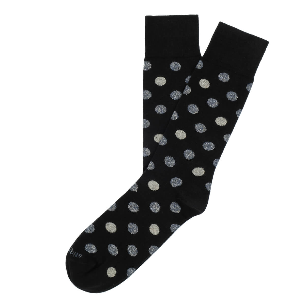 Mens Socks - Beat It Metallic Dots Men's Socks - Black⎪Etiquette Clothiers