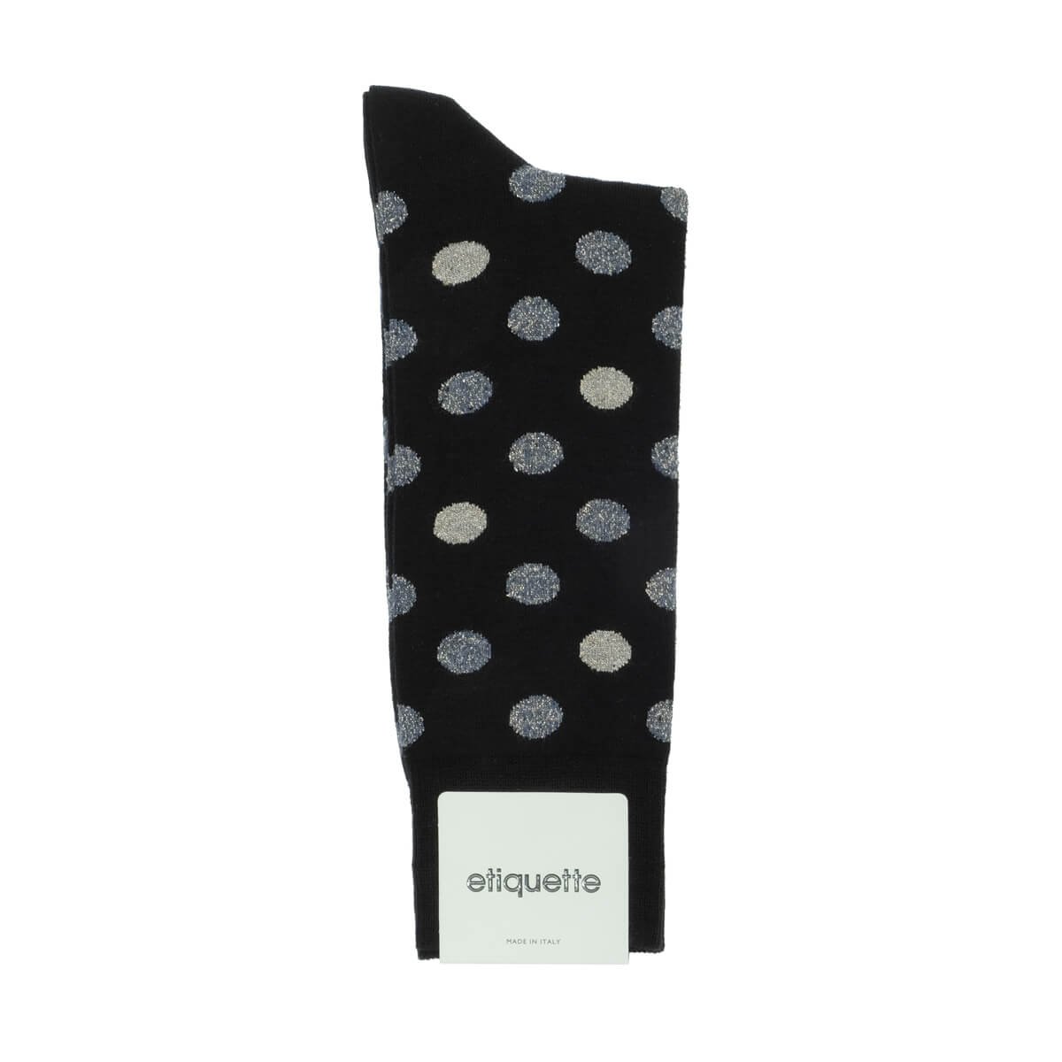 Mens Socks - Beat It Metallic Dots Men's Socks - Black⎪Etiquette Clothiers