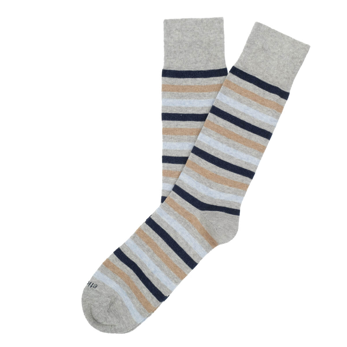 Mens Socks - Crosswalk Stripes Men's Socks - Grey⎪Etiquette Clothiers