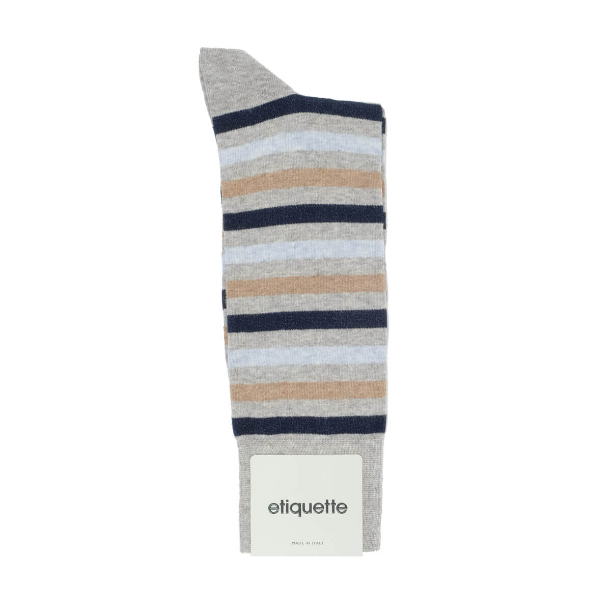 Mens Socks - Crosswalk Stripes Men's Socks - Grey⎪Etiquette Clothiers