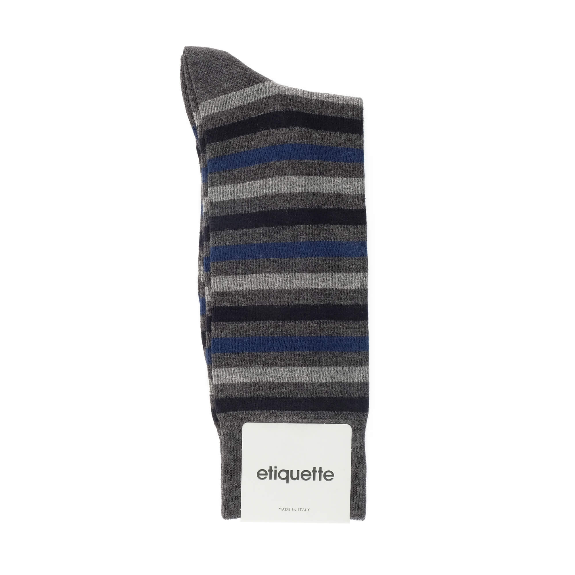 Mens Socks - Crosswalk Stripes Men's Socks - Grey⎪Etiquette Clothiers