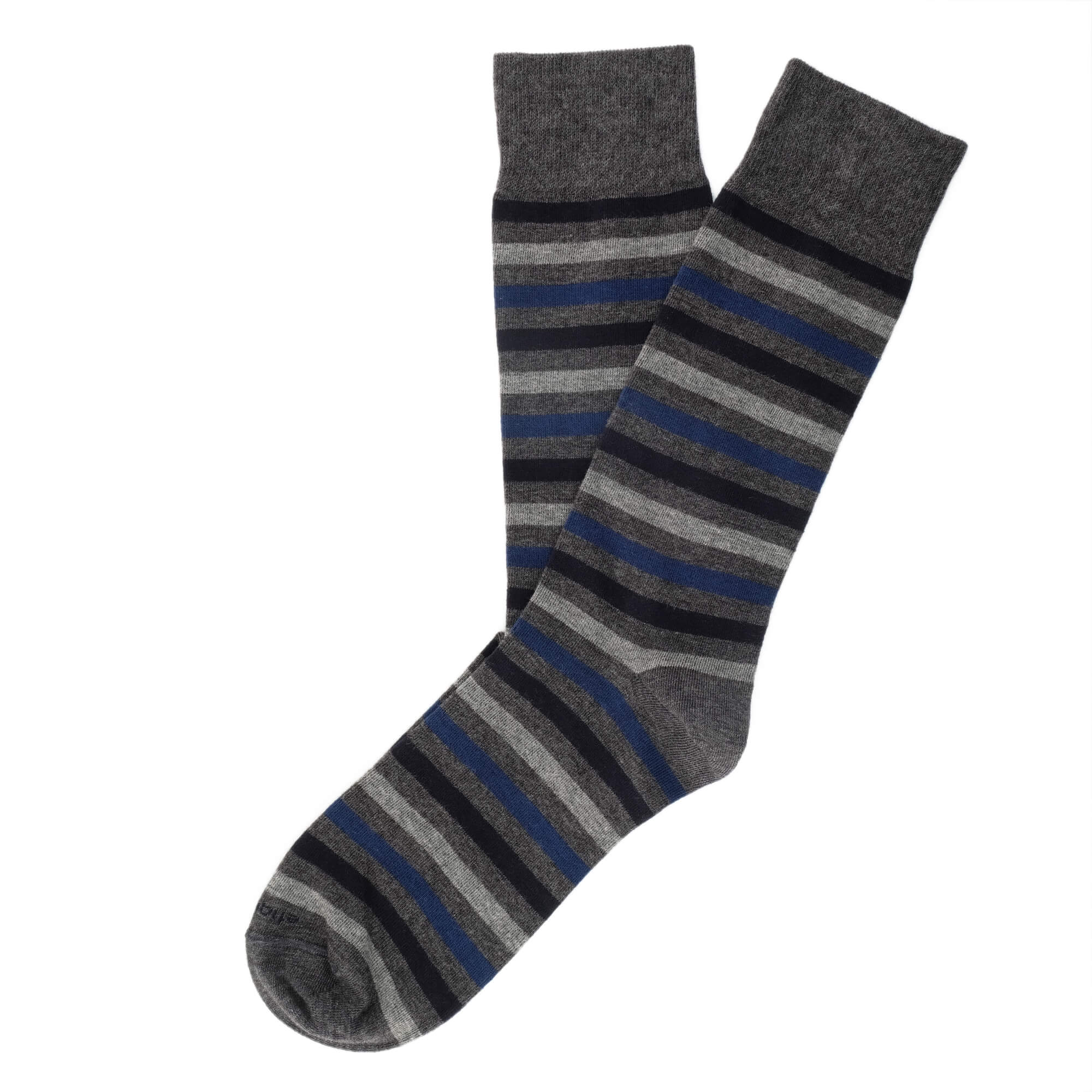 Mens Socks - Crosswalk Stripes Men's Socks - Grey⎪Etiquette Clothiers