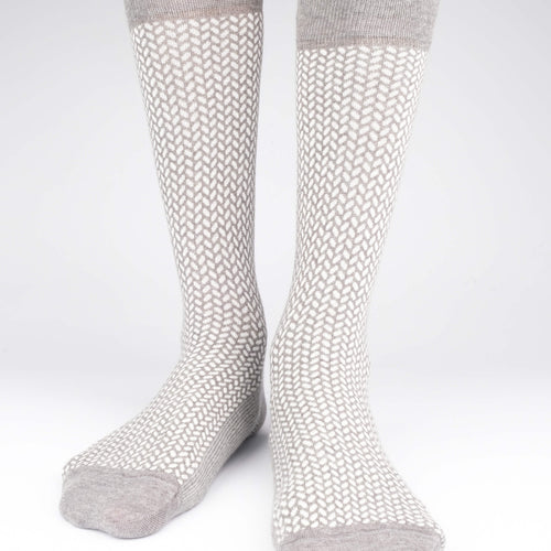 Herringbone Blocks Men's Socks  - Alt view