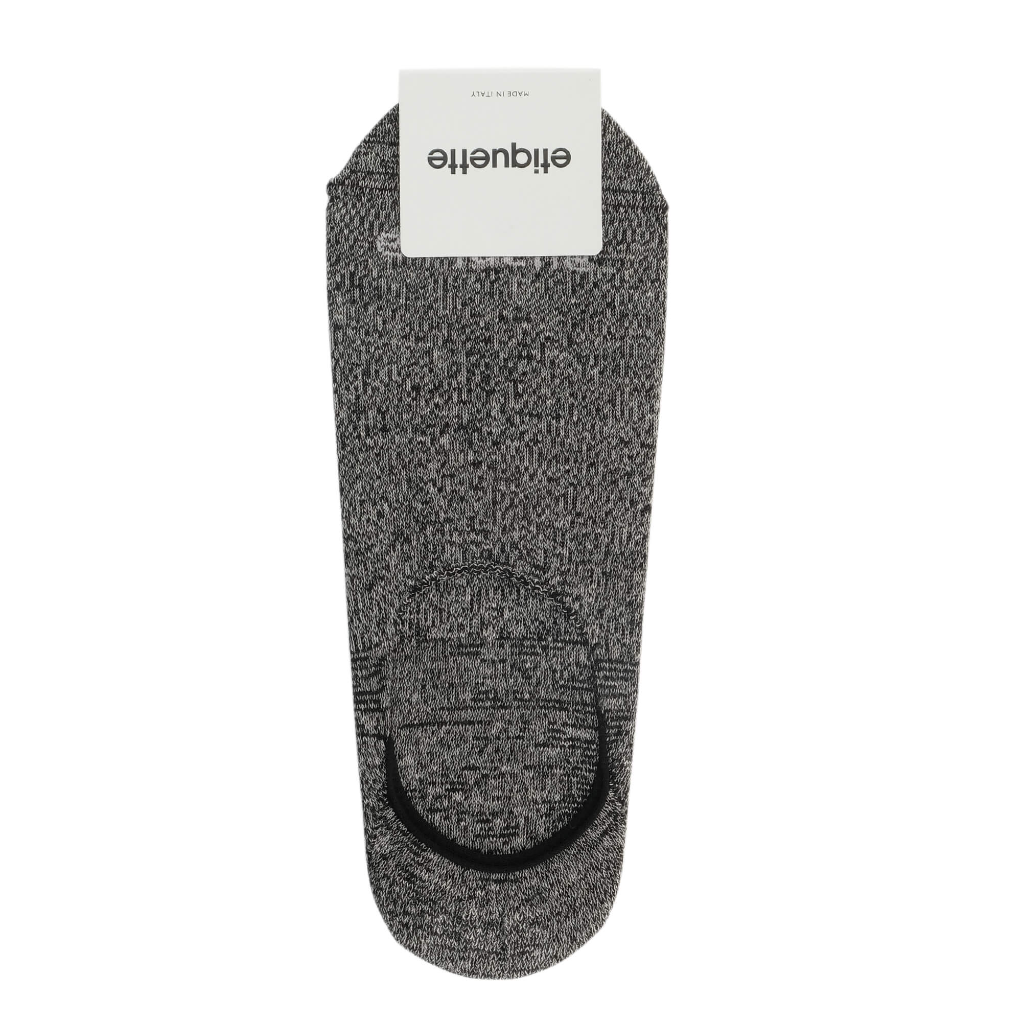 Mens Socks - Men's No Show Socks - Mouline Grey⎪Etiquette Clothiers